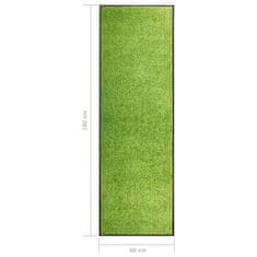 Greatstore zöld kimosható lábtörlő 60 x 180 cm