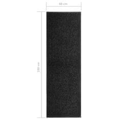 Vidaxl fekete kimosható lábtörlő 60 x 180 cm 323411