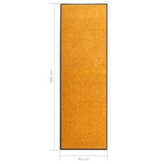 Greatstore narancssárga kimosható lábtörlő 60 x 180 cm