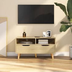 shumee sonoma-tölgyszínű forgácslap TV-szekrény 90 x 40 x 48,5 cm
