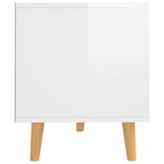 shumee magasfényű fehér forgácslap TV-szekrény 90 x 40 x 48,5 cm