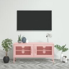 shumee rózsaszín acél TV-szekrény 105 x 35 x 50 cm