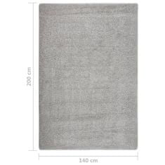 shumee világosszürke csúszásmentes bozontos szőnyeg 140 x 200 cm
