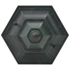 shumee 6 db sötétzöld alumínium kerti állólámpa, E27, 110 cm
