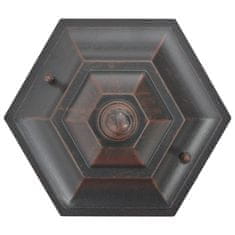 shumee 6 db bronzszínű alumínium kerti állólámpa, E27, 110 cm