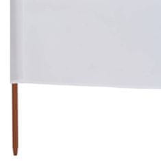shumee fehér szövet 3-paneles szélellenző 400 x 120 cm 