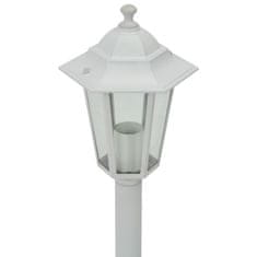 shumee 6 db fehér alumínium kerti állólámpa, E27, 110 cm