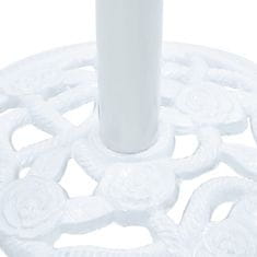 Greatstore fehér öntöttvas napernyőtalp 9 kg 40 cm
