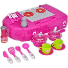 shumee Gyerek játékkonyha fény és hangeffektussal rózsaszín