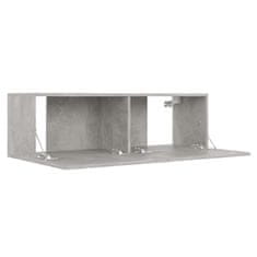 shumee betonszürke forgácslap TV-szekrény 100 x 30 x 30 cm