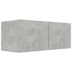 shumee betonszürke forgácslap TV-szekrény 80 x 30 x 30 cm
