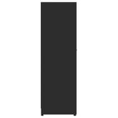 Greatstore fekete forgácslap fürdőszobaszekrény 30 x 30 x 95 cm