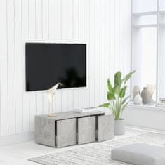 shumee betonszürke forgácslap TV-szekrény 80 x 34 x 30 cm