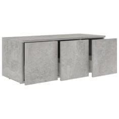 shumee betonszürke forgácslap TV-szekrény 80 x 34 x 30 cm