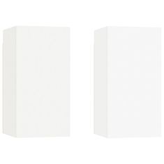 shumee 2 db fehér forgácslap TV-szekrény 30,5 x 30 x 60 cm