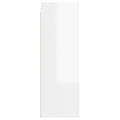 shumee 2 db magasfényű fehér forgácslap TV-szekrény 30,5 x 30 x 90 cm