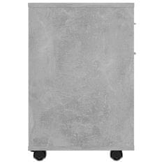 shumee betonszürke forgácslap kerekes szekrény 45 x 38 x 54 cm