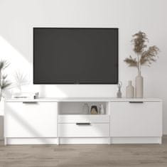 Vidaxl fehér szerelt fa TV-szekrény 140 x 35 x 40 cm 811448