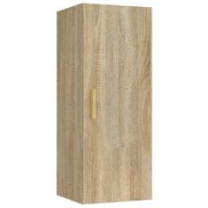 Greatstore sonoma tölgy színű szerelt fa faliszekrény 34,5 x 34 x 90 cm