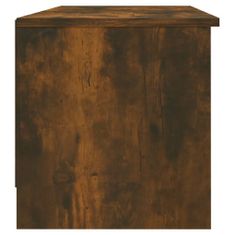 shumee füstös tölgyszínű szerelt fa TV-szekrény 102 x 35,5 x 36,5 cm