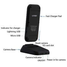 Secutek Vezeték nélküli töltő rejtett kamerával MDC-KP01