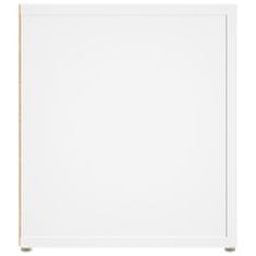 Greatstore 2 db fehér szerelt fa TV-szekrény 80 x 31,5 x 36 cm