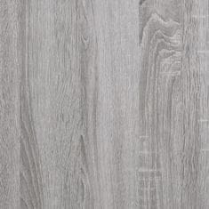 Greatstore szürke sonoma színű szerelt fa konzolasztal 200x29x75 cm