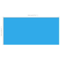 shumee Négyszögletes medence borító 450 x 220 cm-es PE kék