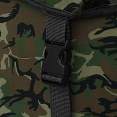 Vidaxl katona stílusú hátizsák 65 L kamuflázs mintás 91098