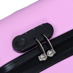 shumee rózsaszín ABS keményfalú gurulós bőrönd 