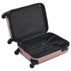 Greatstore rozéarany színű keményfalú ABS gurulós bőrönd