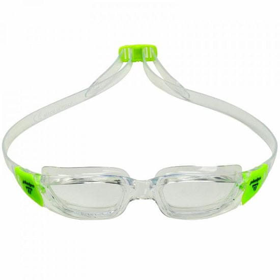 Michael Phelps Gyermek úszószemüveg TIBURON JUNIOR átlátszó védőszemüveg, átlátszó/lime zöld