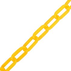 Greatstore sárga műanyag figyelmeztető lánc 30 m Ø4 mm