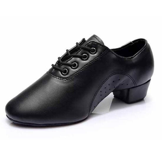 Burtan Dance Shoes FEKETE CADIZ BŐR MODERN TÁNCCIPŐ fekete