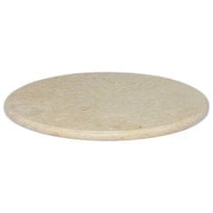 shumee krémszínű márvány asztallap Ø60 x 2,5 cm