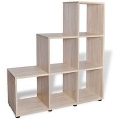 Greatstore 242553 Staircase Bookcase/Display Shelf 107 cm Oak