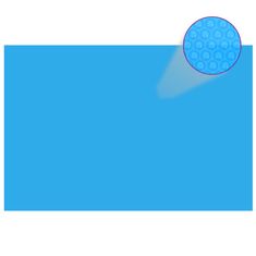 shumee kék, négyszögletes PE medencetakaró 600 x 400 cm
