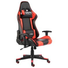 Vidaxl piros PVC forgó gamer szék 20491