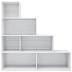 Vidaxl magasfényű fehér könyvszekrény/térelválasztó 155 x 24 x 160 cm 800663