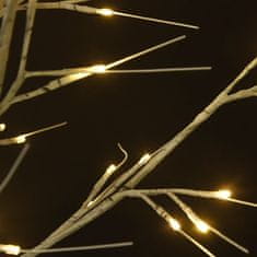 Vidaxl 120 LED-es bel-/kültéri meleg fehér fűzfa karácsonyfa 1,2 m 328672