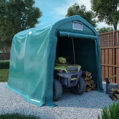 shumee 3056431 Garage Tent PVC 2,4x2,4 m Green (310024+310025)