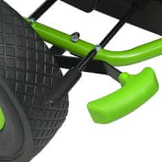 Greatstore pedálos gokart kocsi állítható üléssel zöld