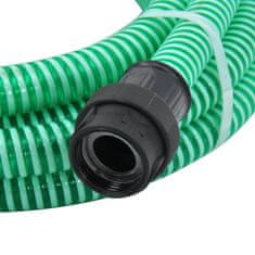 Vidaxl zöld PVC szívótömlő PVC csatlakozókkal 1" 4 m 151070