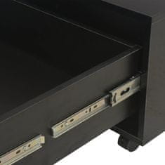Vidaxl magasfényű fekete forgácslap dohányzóasztal 60 x 60 x 35 cm 283722