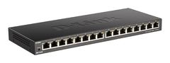 D-Link DGS-1016S 16 portos 10/100/1000Mbps nem menedzselt Gigabit Ethernet kapcsoló