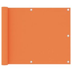Vidaxl narancssárga oxford-szövet erkélyparaván 75 x 400 cm 135045