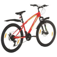 shumee 21 sebességes piros mountain bike 26 hüvelykes kerékkel 36 cm