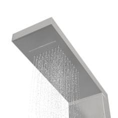 shumee rozsdamentes acél szögletes zuhanypanelrendszer