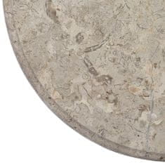 Greatstore szürke márvány asztallap Ø50 x 2,5 cm