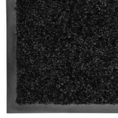 Greatstore fekete kimosható lábtörlő 90 x 150 cm